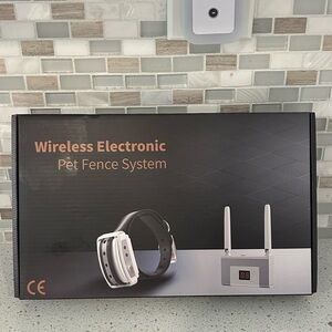 Wireless Electronic Pet Fence System - Black and White